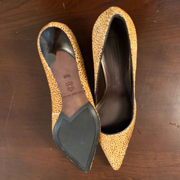 NWOT Antonio Melani Fur Animal Print Pointed Toe Heels, Size 5.5 - Picture 8 of 9